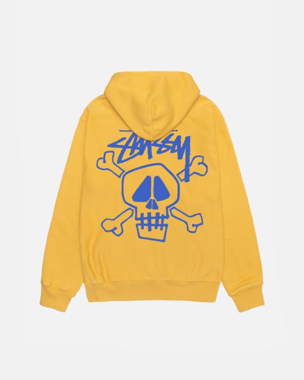 SKULL & BONES HOODIE PIGMENT DYED