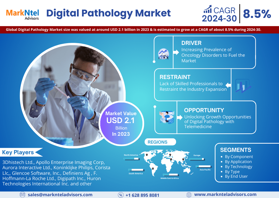 2024-2030, Digital Pathology Market Report | Research Insights By Leading Segment, Top Companies and Geographical Data