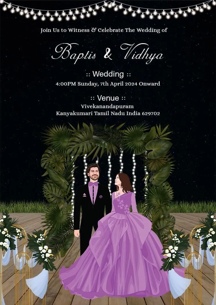 wedding card invite