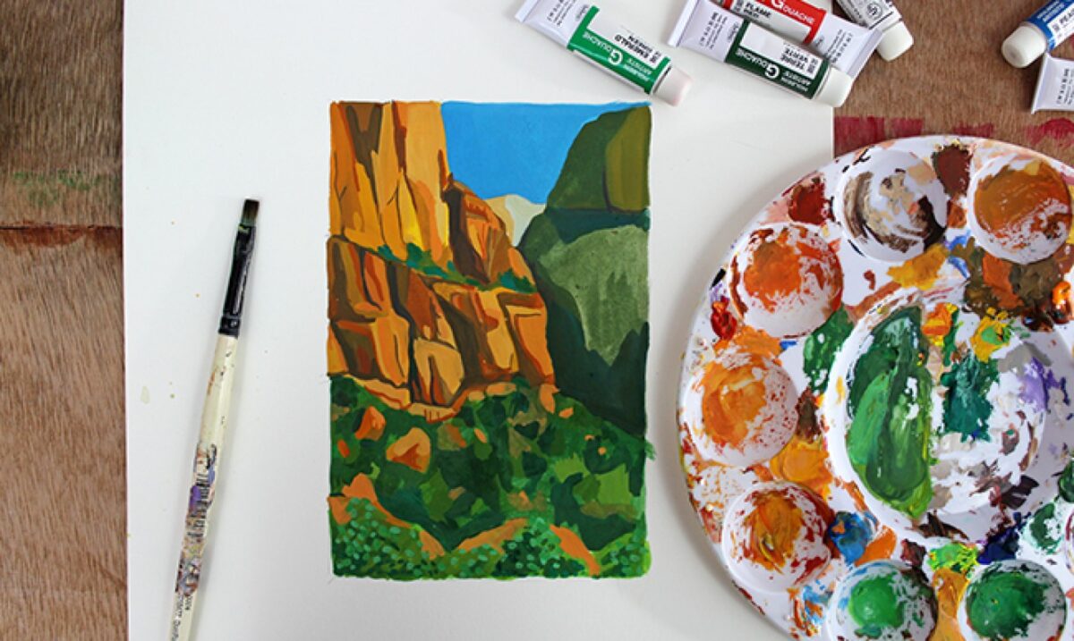 Gouache Paints and Acrylic Paints in Dubai Palette of Expression