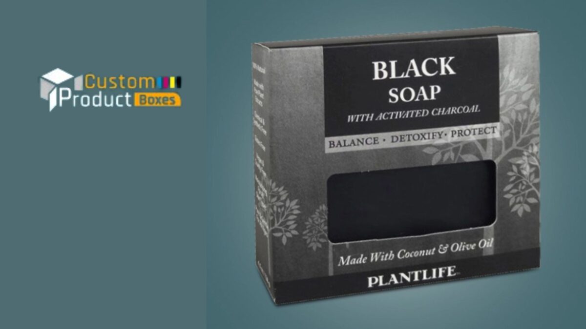 black soap packaging boxes