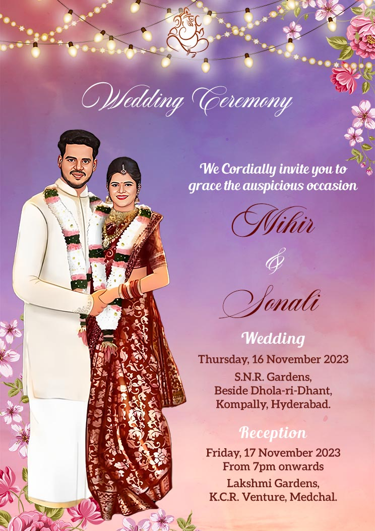 wedding card invite