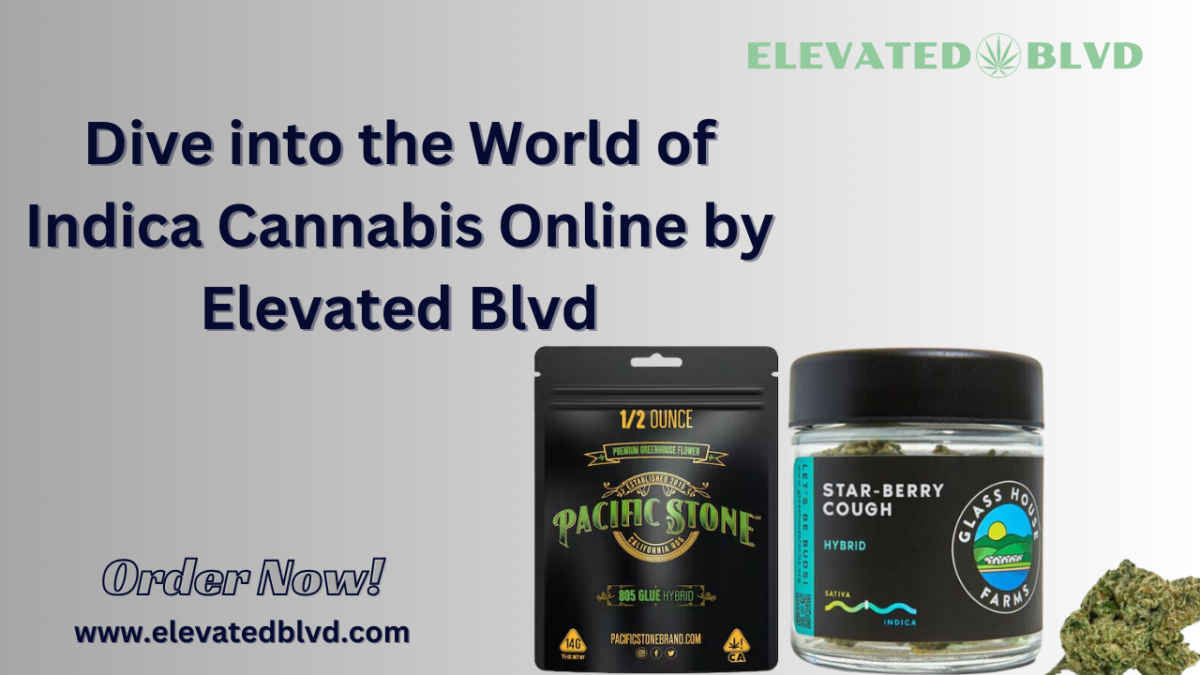 Dive into the World of Indica Cannabis Online by Elevated Blvd