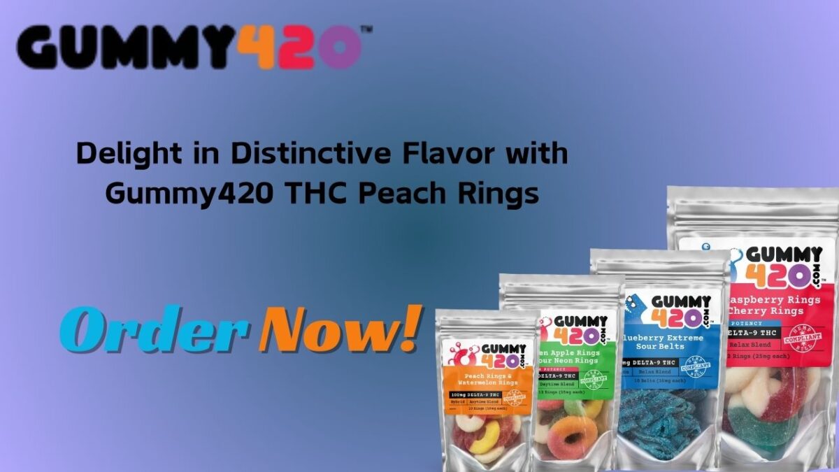 Delight in Distinctive Flavor with Gummy420 THC Peach Rings