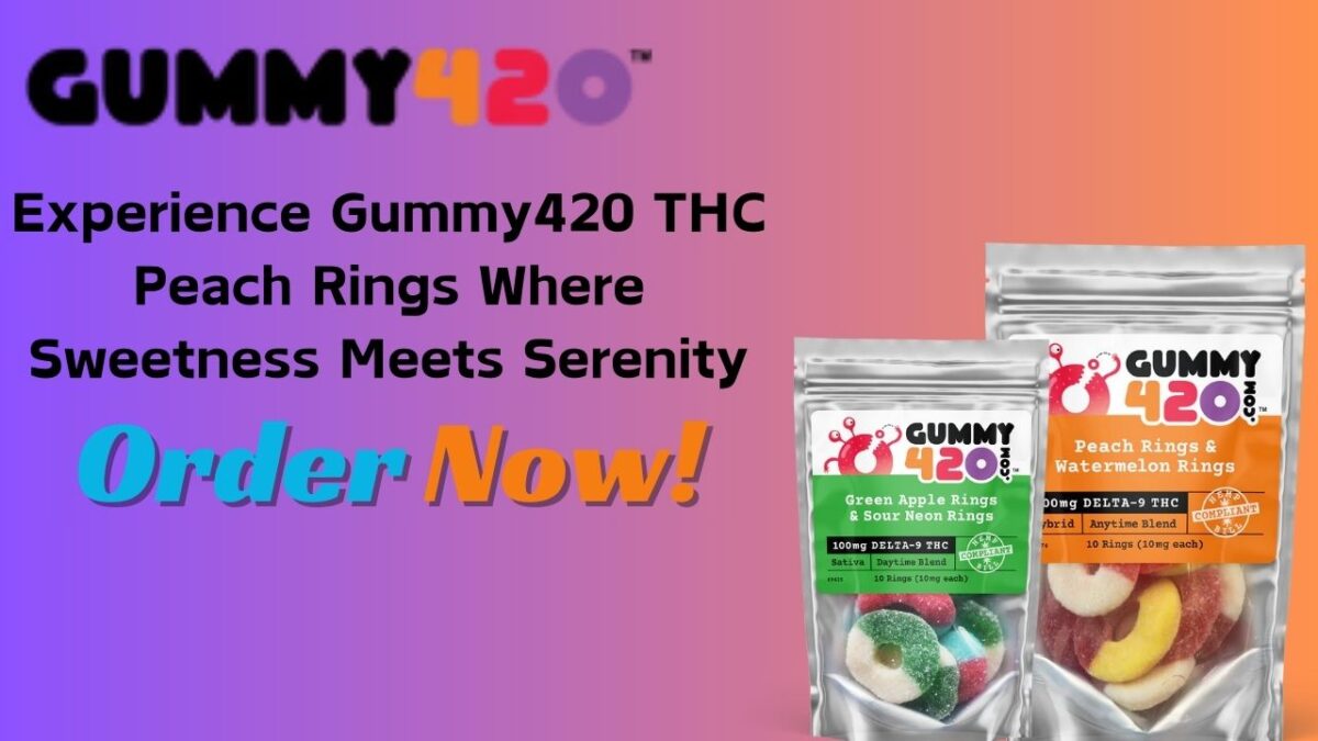 Experience Gummy420 THC Peach Rings Where Sweetness Meets Serenity