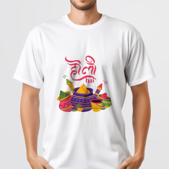 Embrace the Colors of Holi with Trendy Holi T-Shirt