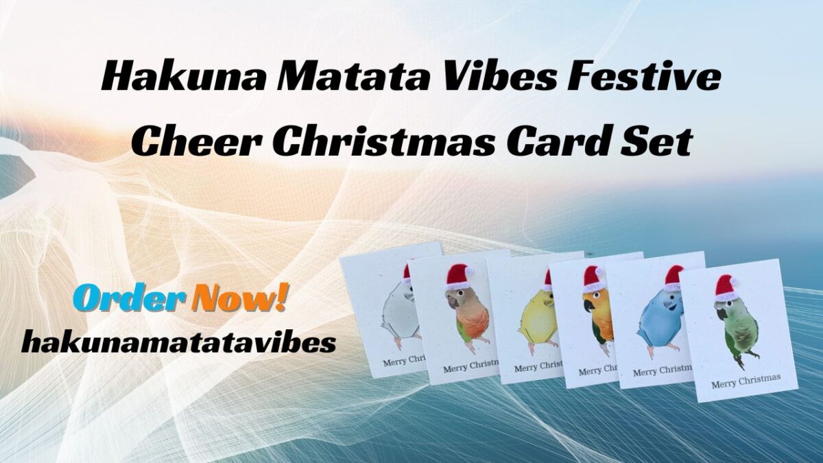 Hakuna Matata Vibes Festive Cheer Christmas Card Set