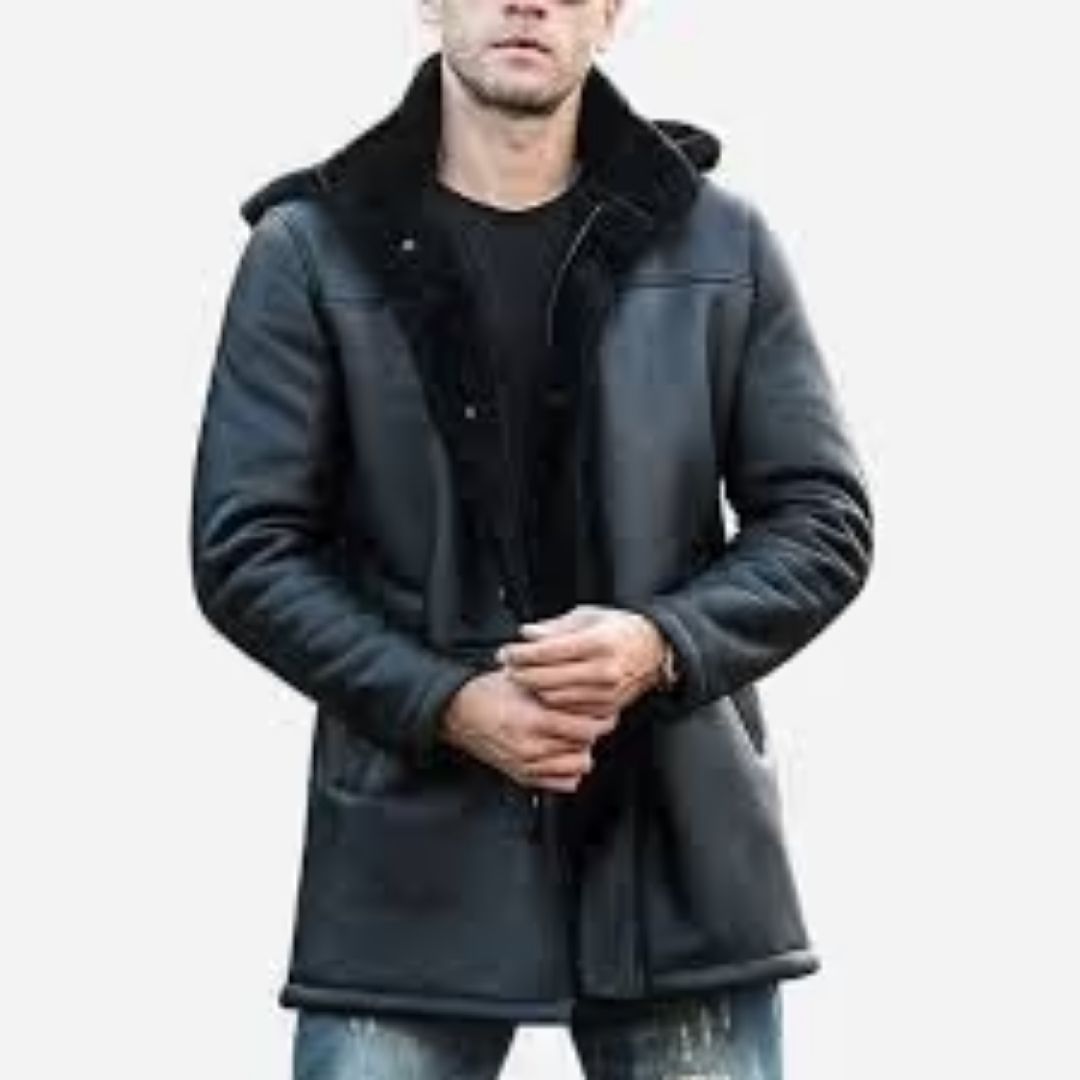 mens shearling coat