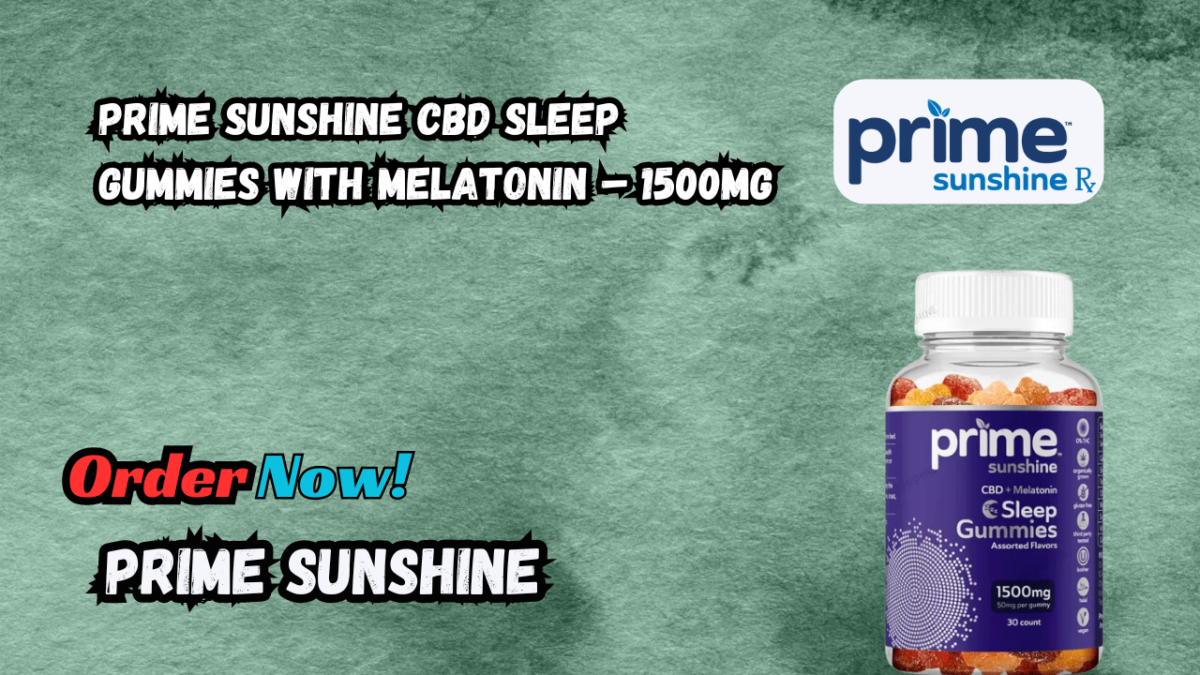 Prime Sunshine CBD Sleep Gummies with Melatonin 1500mg