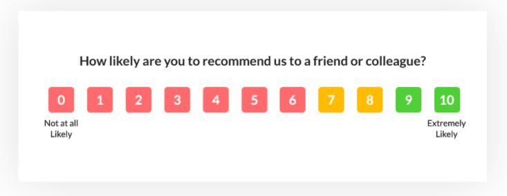 What are Net Promoter Score questions in survey?