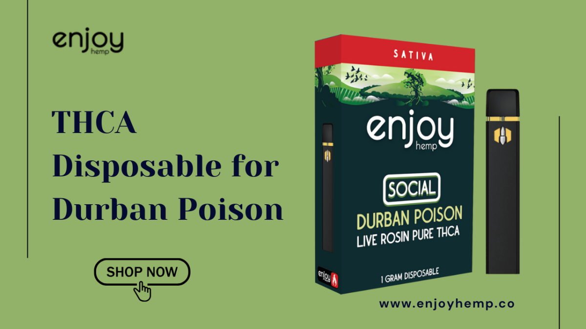 Experience the Ultimate Purity: Live Rosin Pure THCA Disposable for Durban Poison