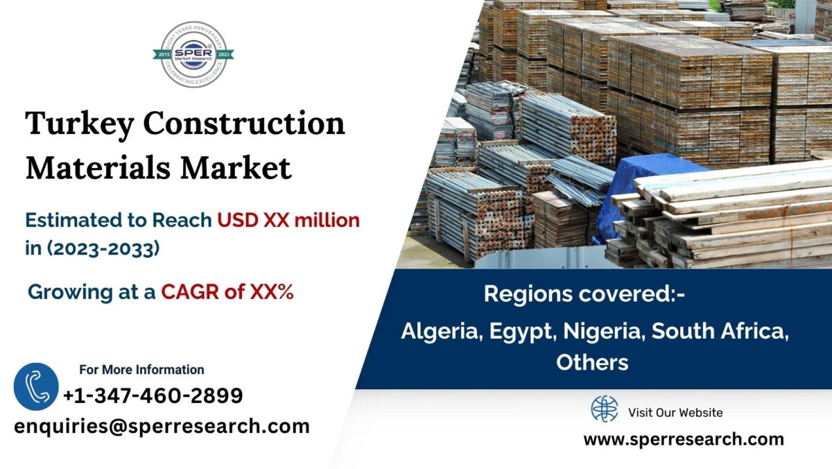 Turkey Construction Materials Market Trends, Growth, Size, Industry Share, Challenges, Business Analysis, Opportunities and Future Competition 2033: SPER Market Research