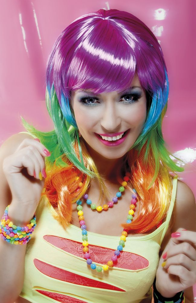 colorful wigs