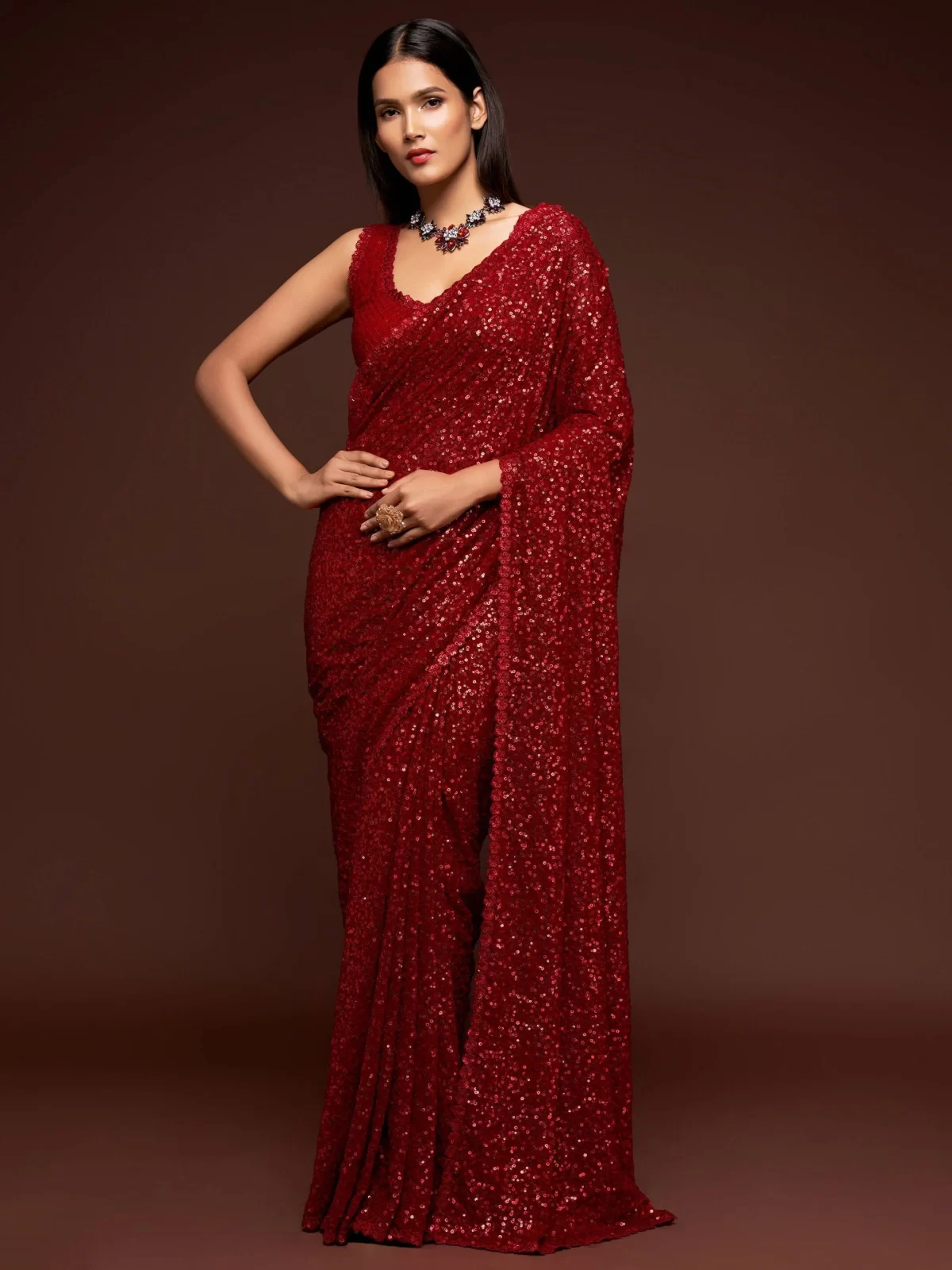 The Timeless Elegance of Sequence Sarees
