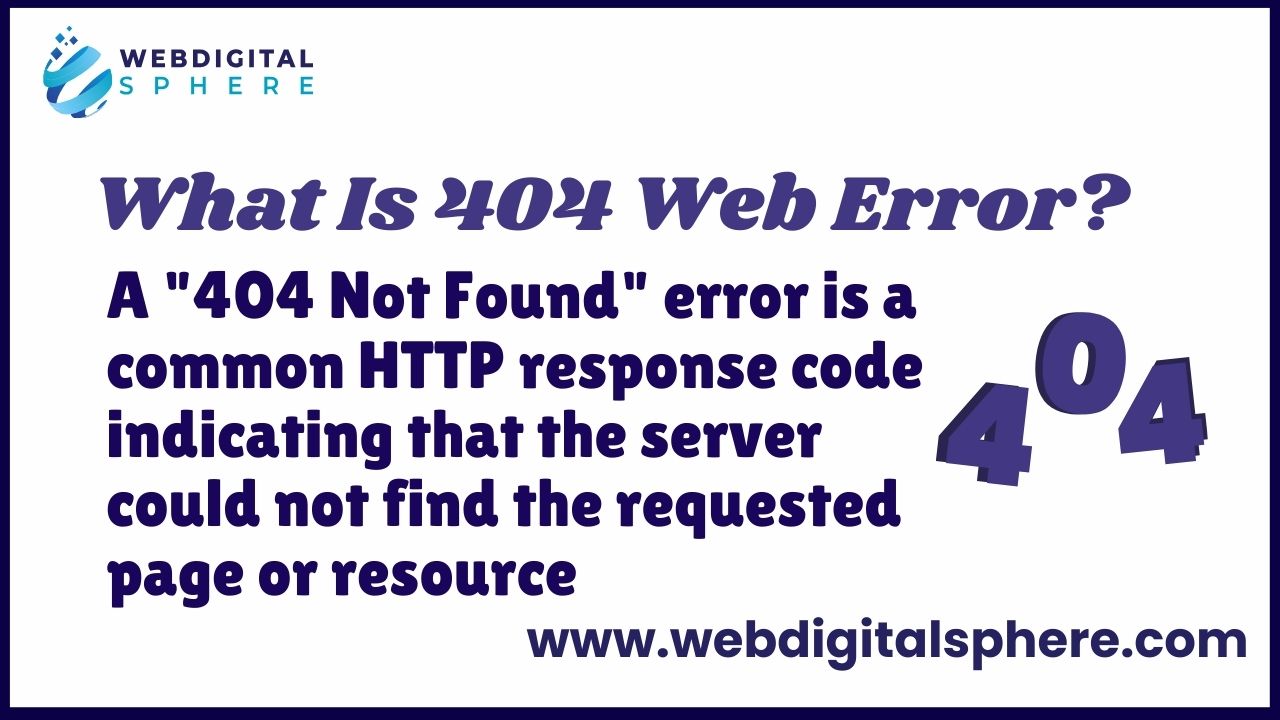 what is 404 Web Error