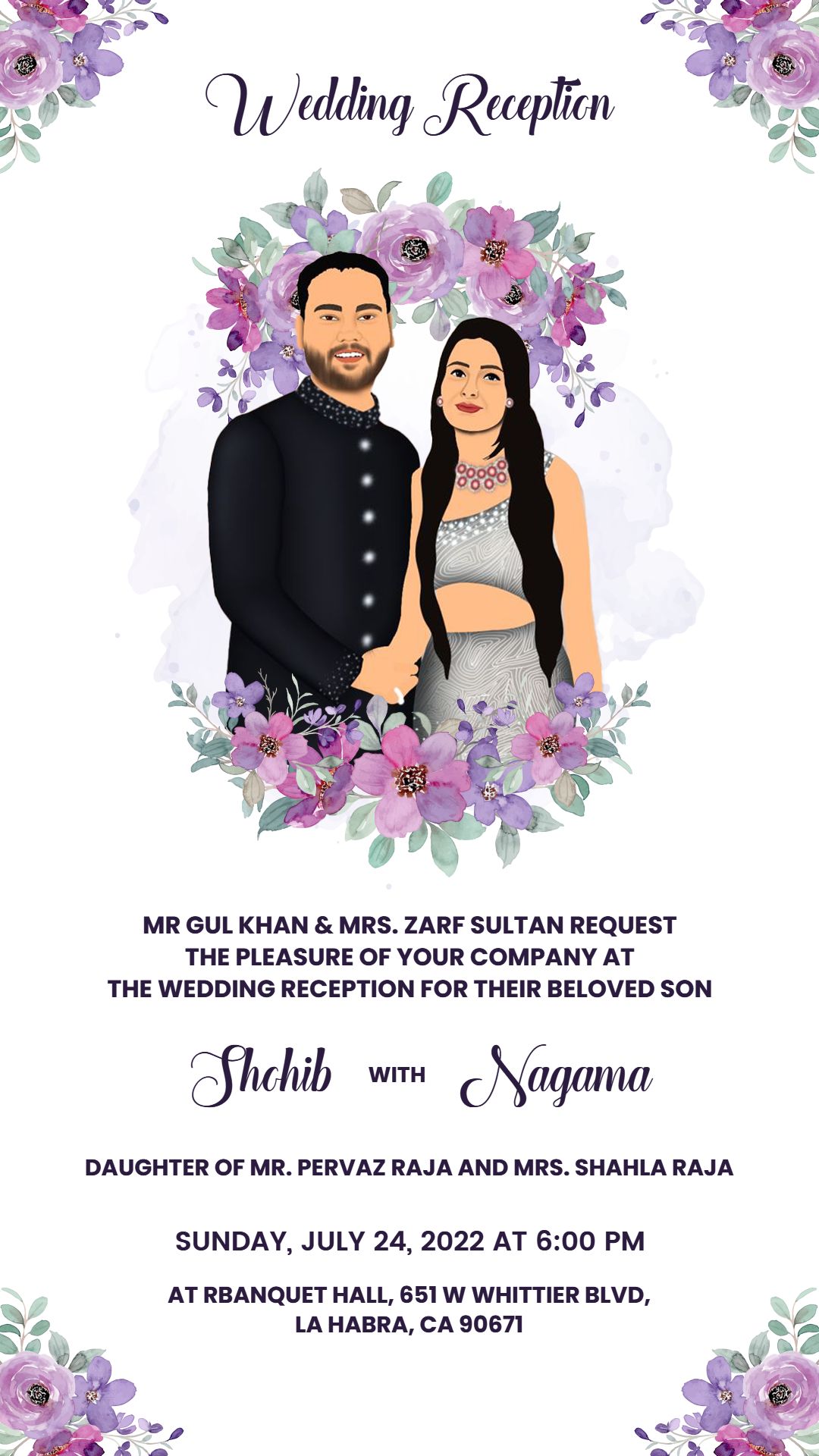 Best Wedding Invitation Cards Muslim For Nikah