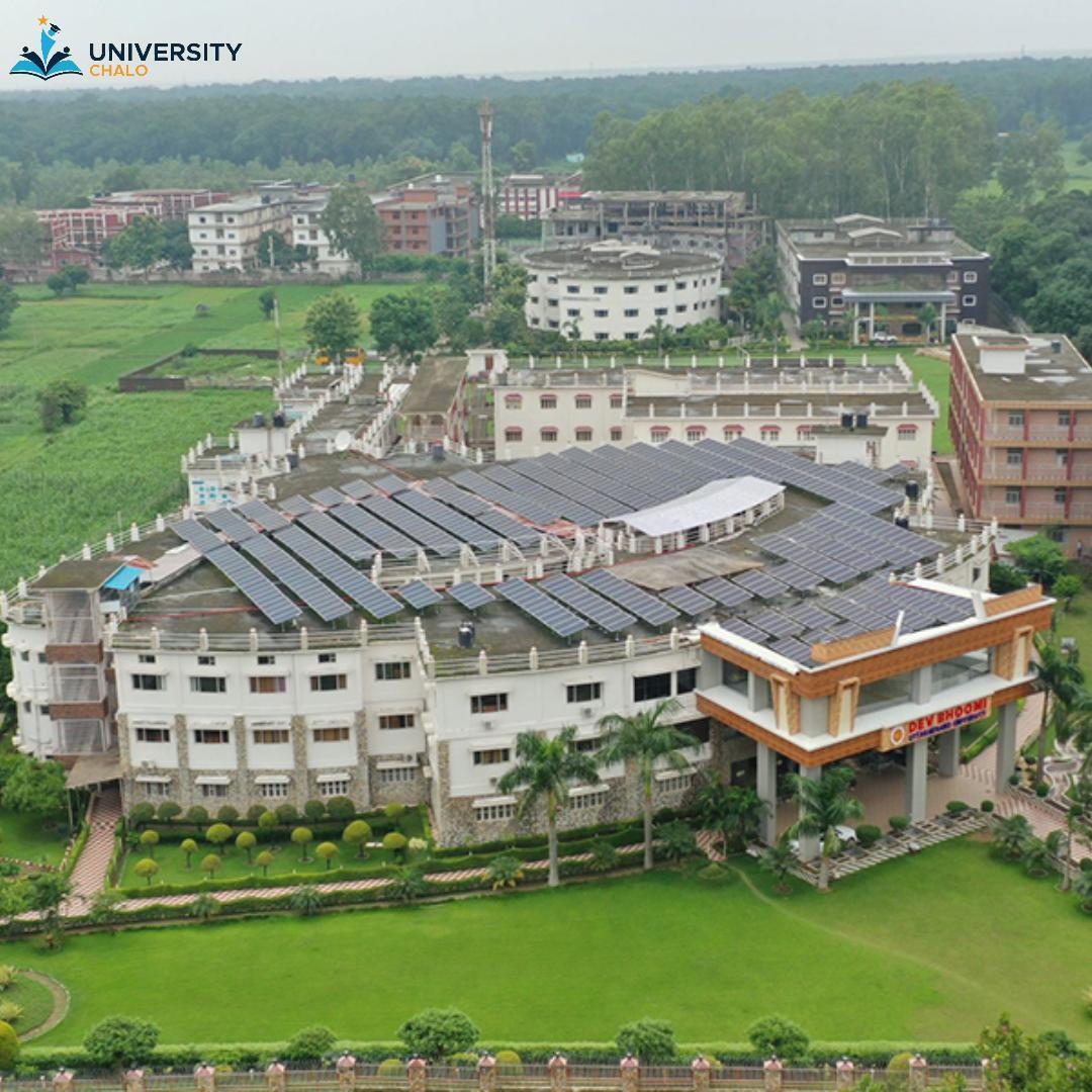 Aerial Shot Of Dev Bhoomi Uttarakhand University Campus