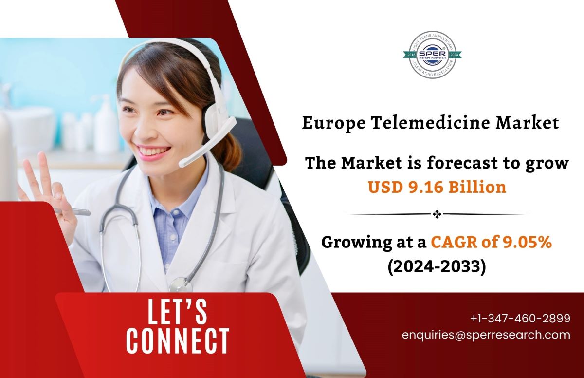 Europe Telemedicine Market Share 2024- Industry Trends, Revenue, Growth Strategy, Business Challenges and Future Competition Till 2033: SPER Market Research