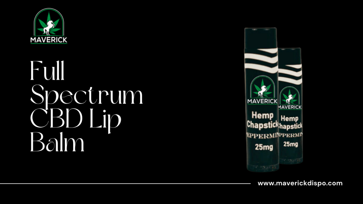 The Lip Care with Full Spectrum CBD Chapstick by Maverick Dispo