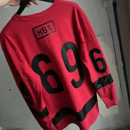 Hood By Air Red Black 69 T Shirt For Men