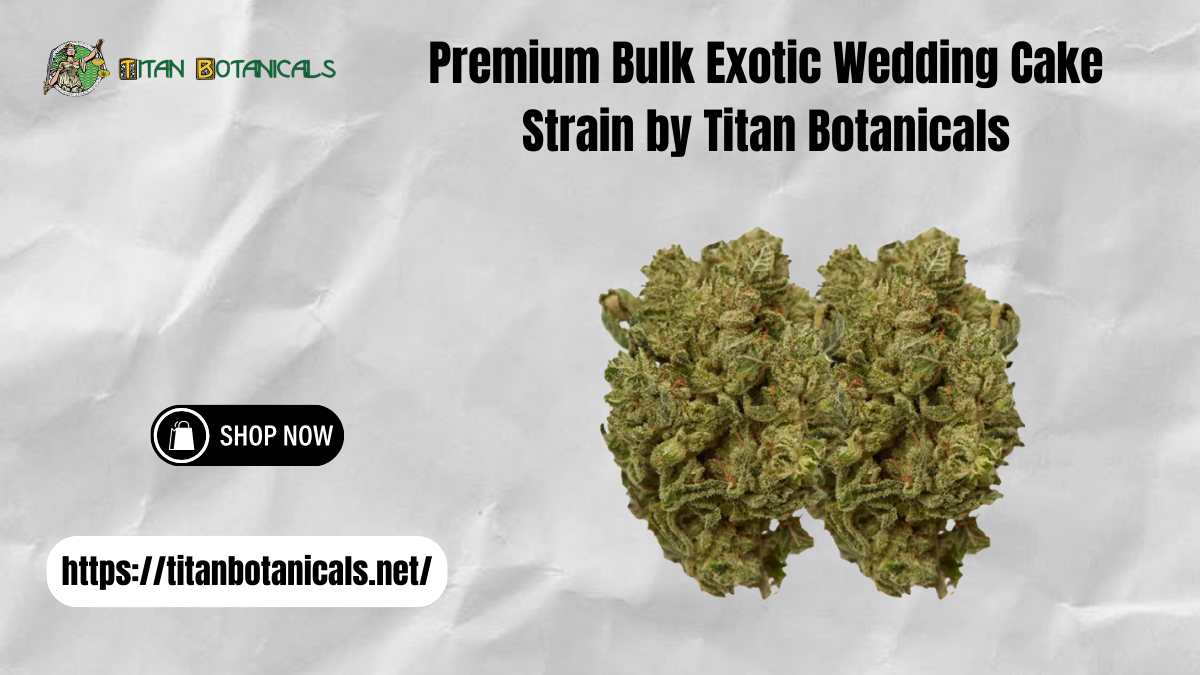 Premium Bulk Exotic Wedding Cake Strain by Titan Botanicals