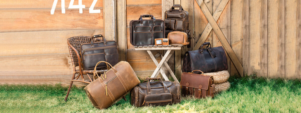What are the benefits of using leather bags over synthetic materials?