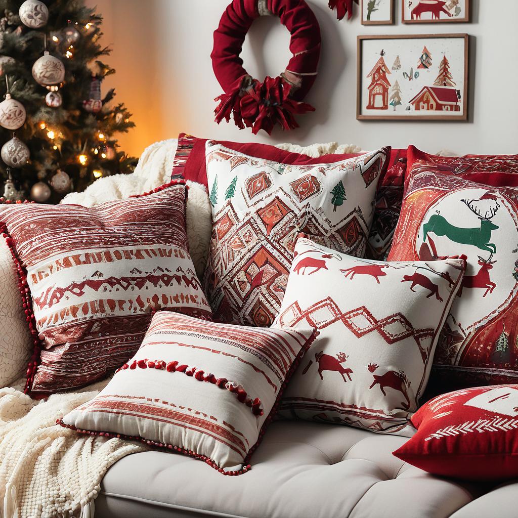 Christmas Pillow Covers with Unique Shape Designs