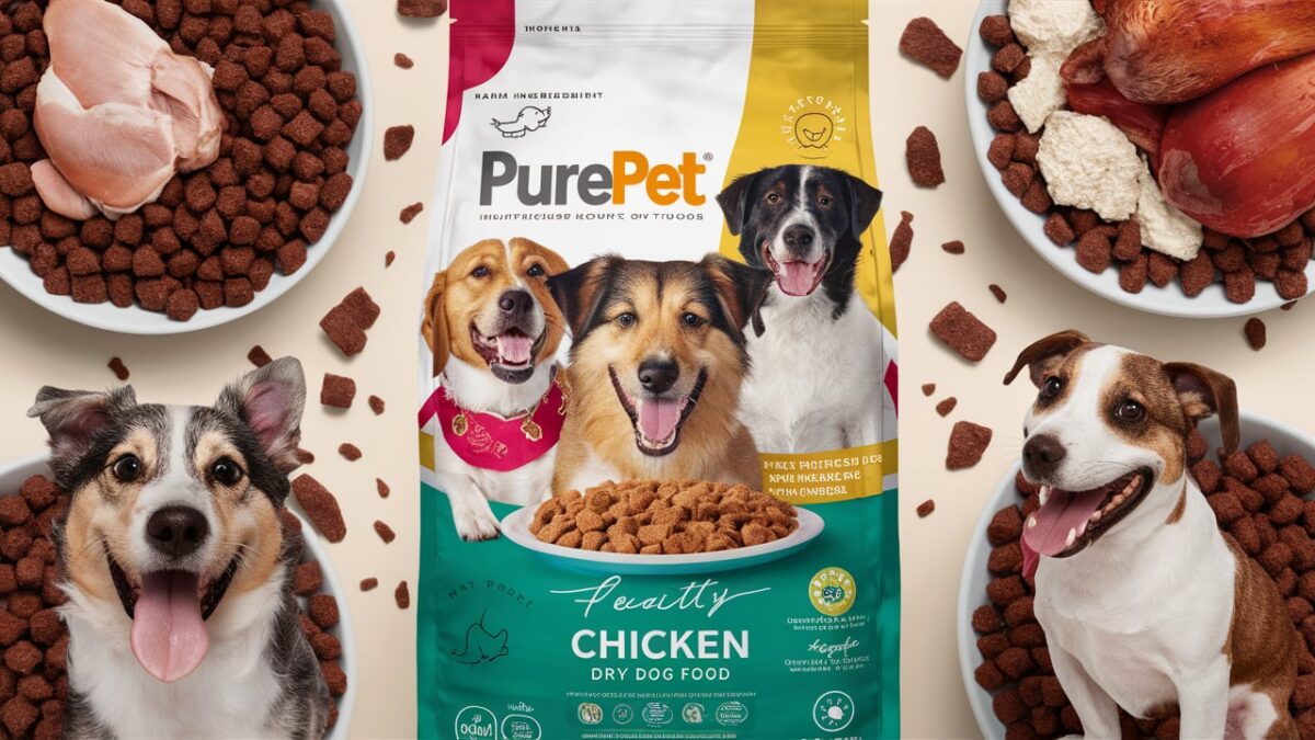 Purepet Adult Dry Dog Food Chicken and Vegetables