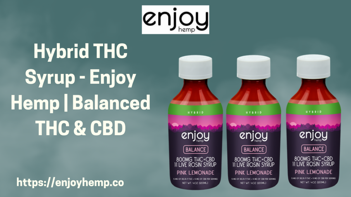 Hybrid THC Syrup – Enjoy Hemp | Balanced THC & CBD