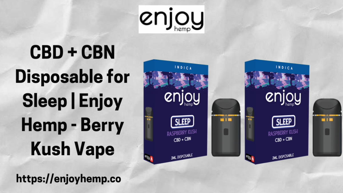 Best CBD + CBN Blueberry Kush Disposable Vape – enjoy Hemp