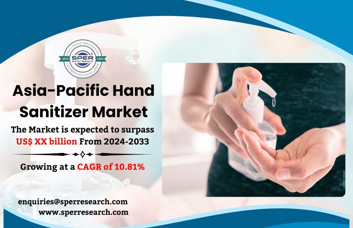 Asia-Pacific Hand Sanitizer Market Overview – Share, Size, Rising Trends, Key Players and Future Opportunities 2033: SPER Market Research