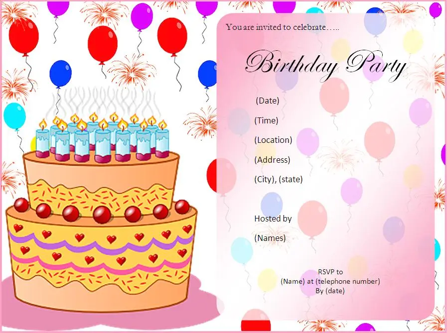 Birthday Video Invitation