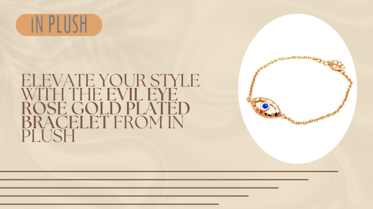 Elevate Your Style with the Evil Eye Rose Gold Plated Bracelet from In Plush