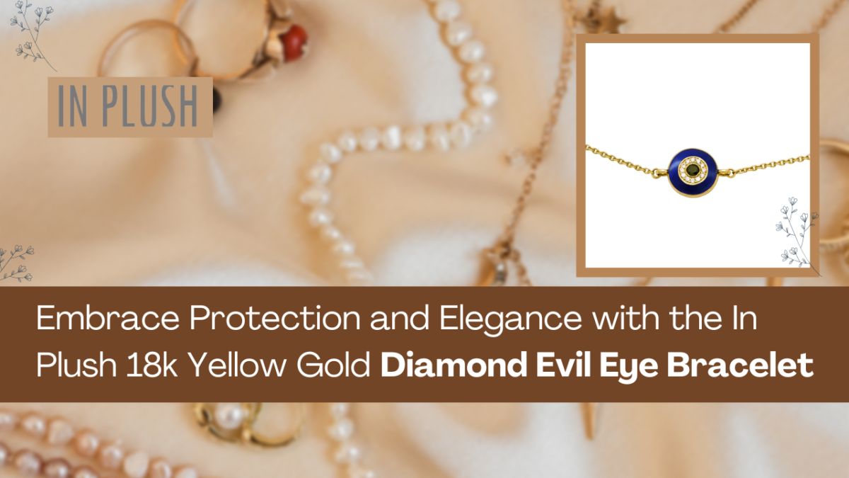 Embrace Protection and Elegance with the In Plush 18k Yellow Gold Diamond Evil Eye Bracelet