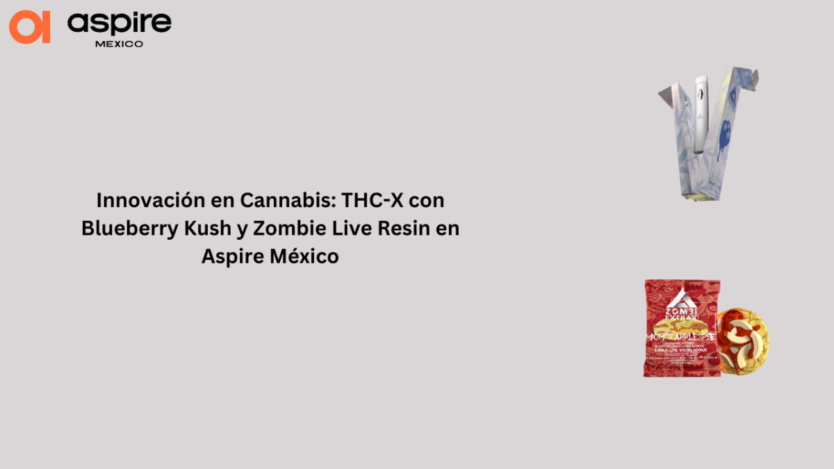 Innovación en Cannabis: THC-X con Blueberry Kush y Zombie Live Resin en Aspire México