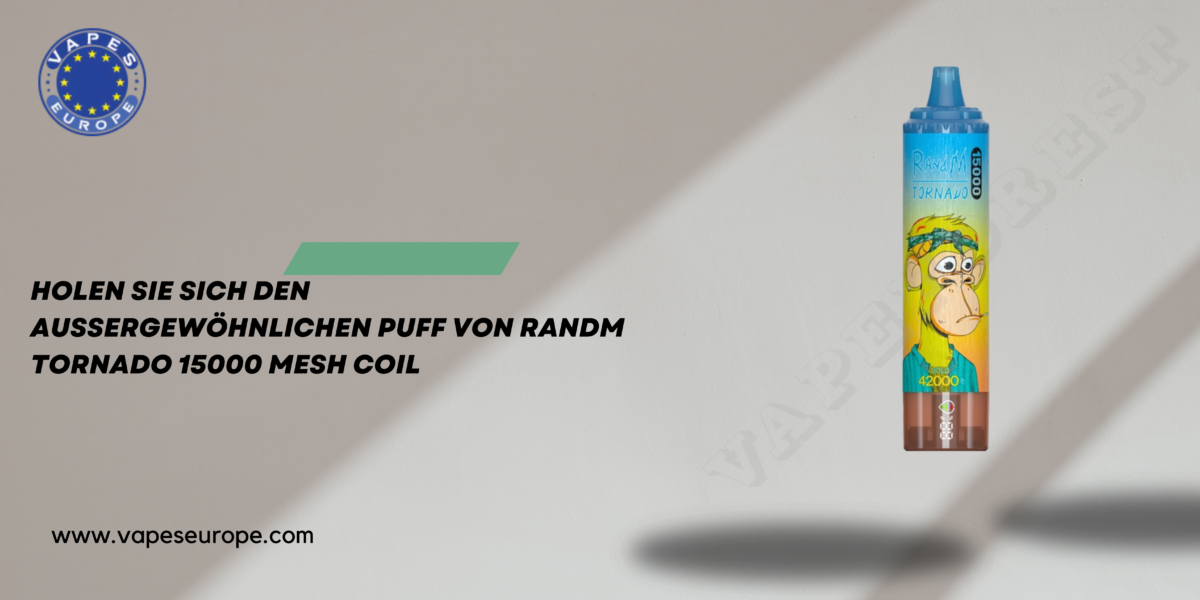 Holen Sie sich den außergewöhnlichen Puff von RandM Tornado 15000 Mesh Coil