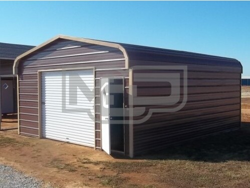 regular style metal garages 