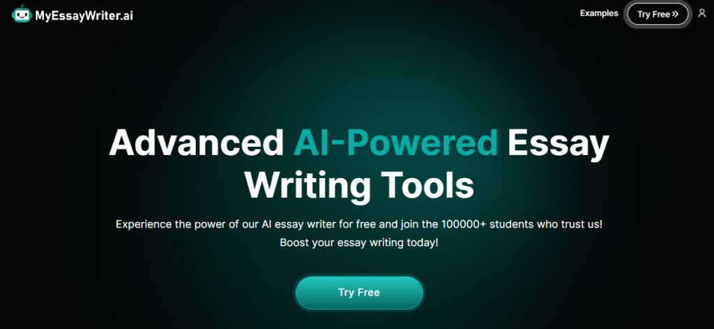 MyEssayWriter.ai Homepage