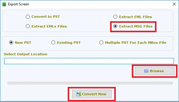 Convert mbox to msg