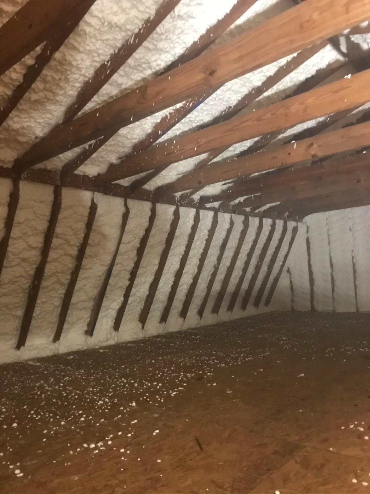 Open-cell spray foam insulation