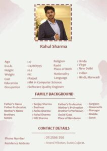 A Complete Guide the Perfect Biodata for Marriage