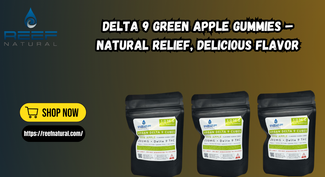 Delta 9 Green Apple Gummies – Natural Relief, Delicious Flavor