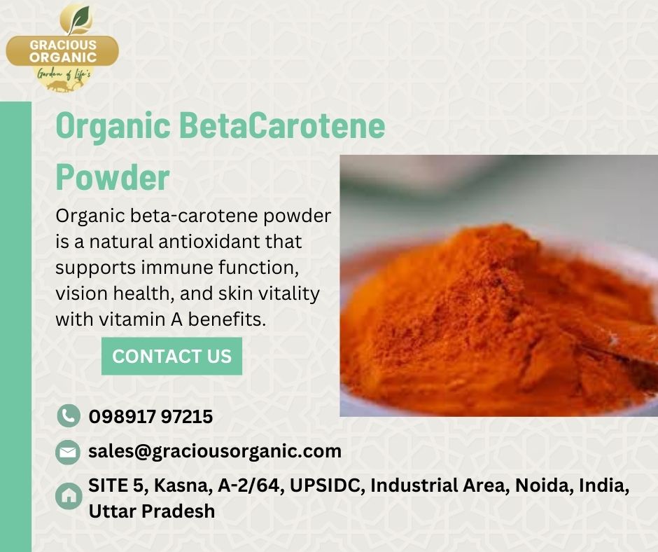 Organic BetaCarotene Powder and Gymnema Extract: Health Boosters