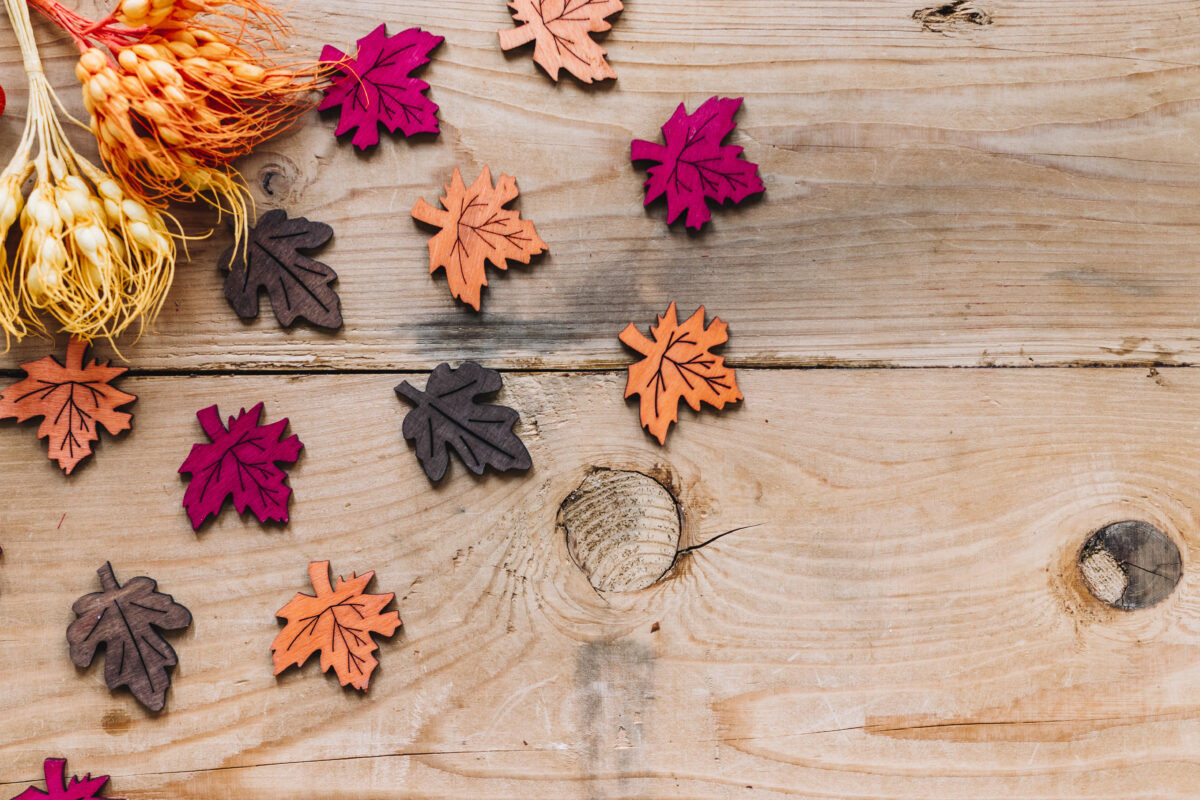 wooden flowers wedding