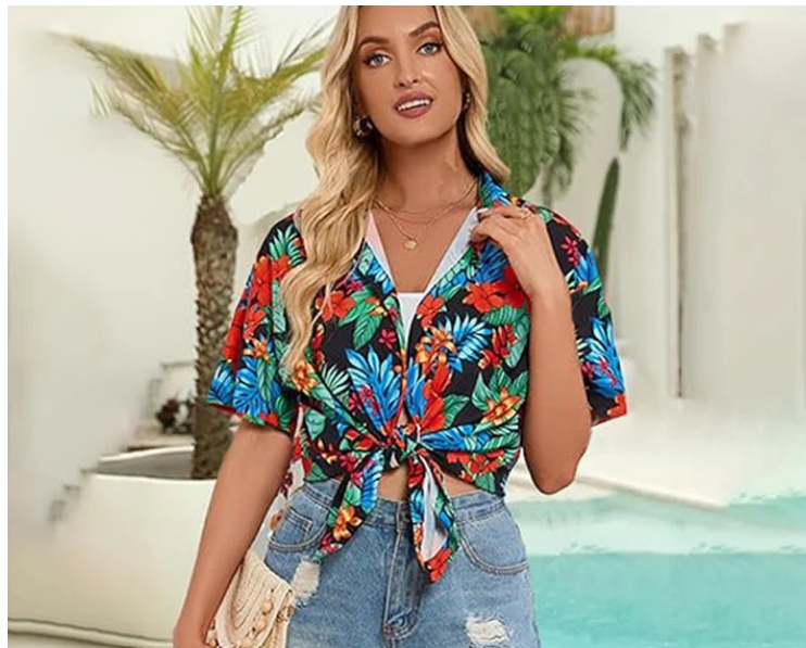 women's floral shirts UK