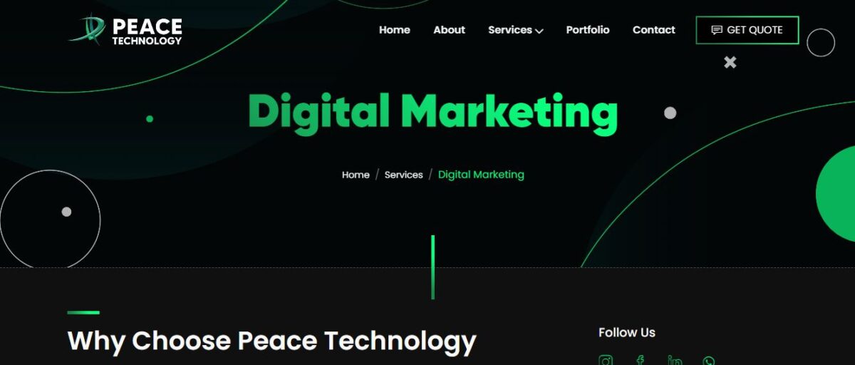 Unlock Your Business Potential with Digital Marketing Services from Peace Technology