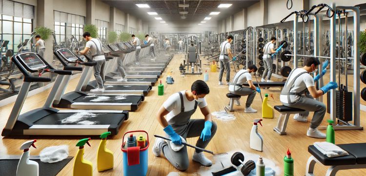 How to clean gym