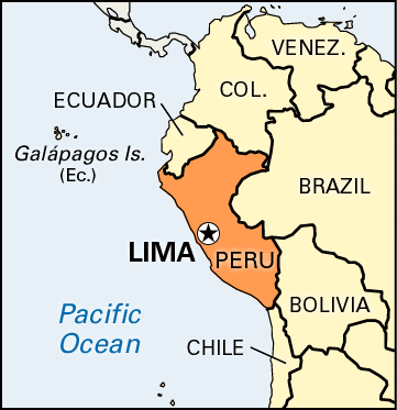 lima peru map