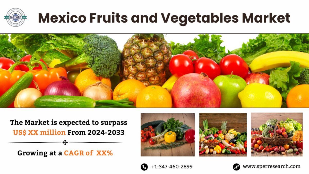 Mexico Fruits and Vegetables Market Share, Size, Trends Analysis (2024-2033)   Revenue, Growth Drivers, Challenges, Opportunities, Future Competition: SPER Market Research