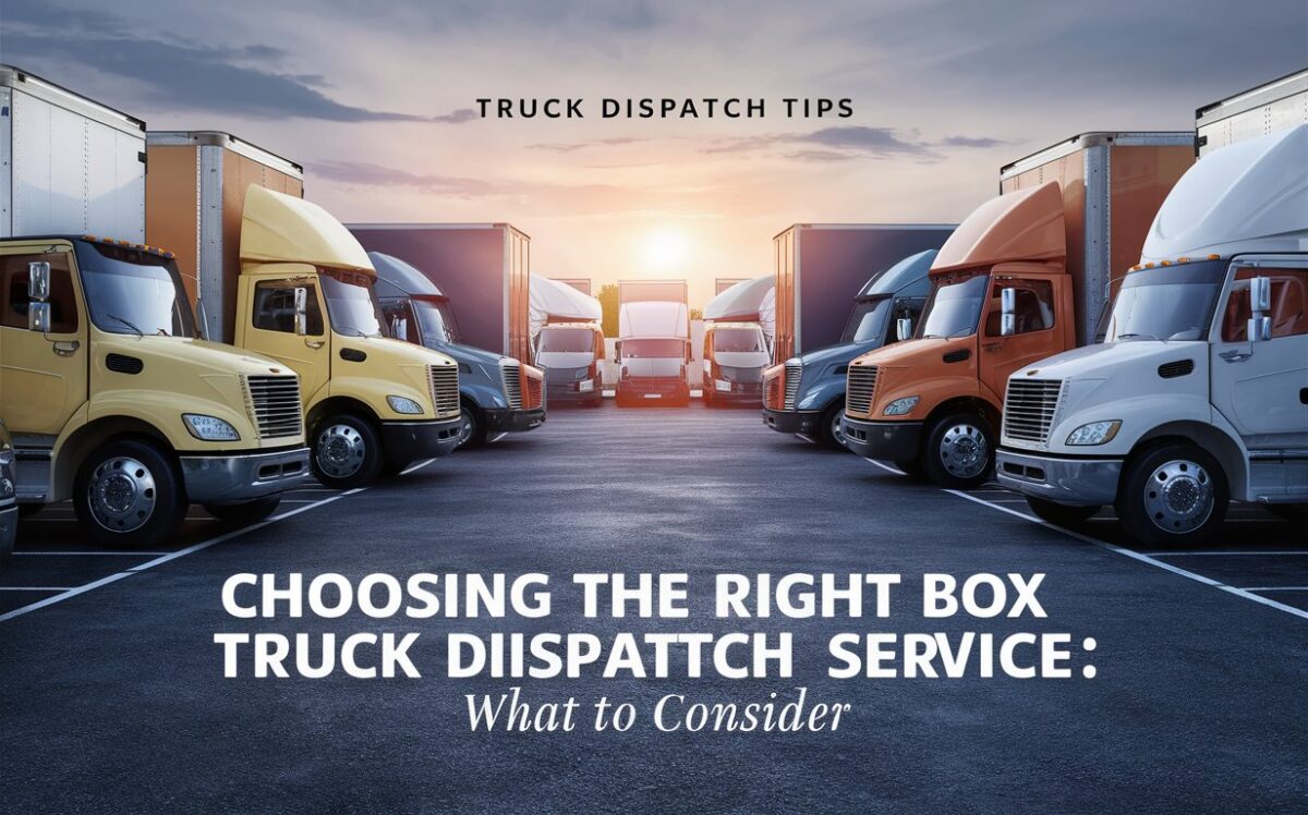 Choosing the Right Box Truck Dispatch Service: What to Consider